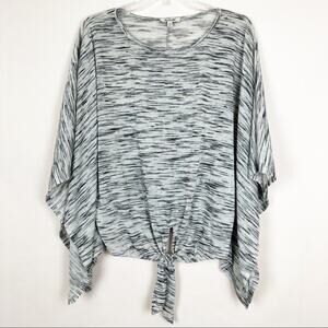 Willow & Sage Women’s Tie Front Gray Cape